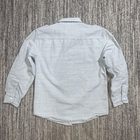 Paper Denim & Cloth Boy’s‎ Size 8 Grey Long Sleeve Casual Button Down Shirt Top - Picture 6 of 6